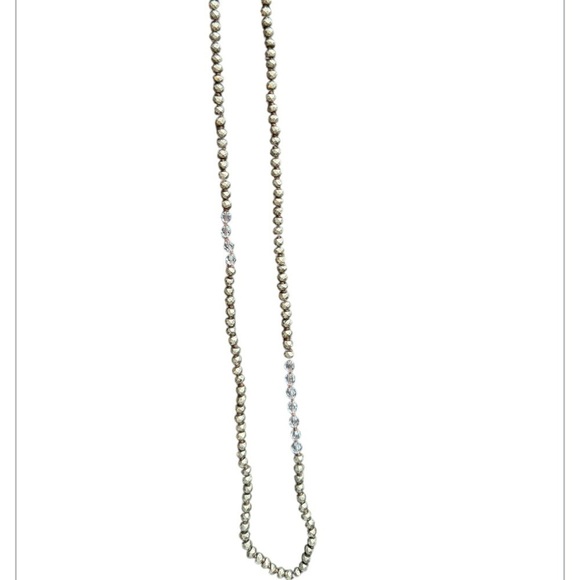 CHAN LUU Elegant SLATE and Gold Chain Necklace - Picture 5 of 11